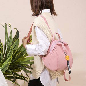 Mushidaishu Women's Small <b>Backpack</b> <b>Mini</b> Canvas Schoolbag Lightweight Fashionable Oxford Cloth <b>Backpack</b> For Leisure Travel - Product Image 4