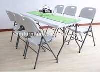 Table de restauration pliable en plastique, 2 ou 8 places, pour banquet, usage extérieur