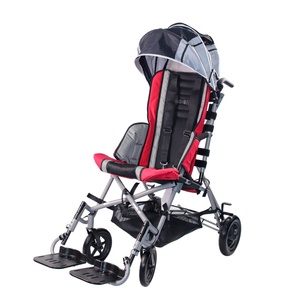 Équipement pédiatrique Paralysie cérébrale à haut dossier Bébé Enfants Fauteuil roulant Chariot pour enfants - Product Image 1