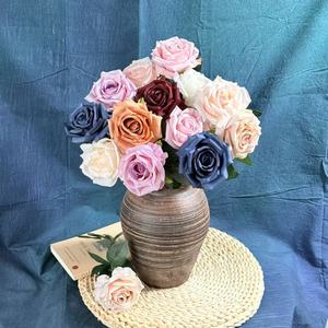 Roses artificielles en soie <span class=keywords><strong>de</strong></span> haute qualité en gros, fleurs décoratives pour mariage, maison, fête - Product Image 2