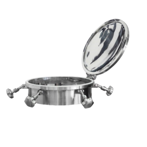 타원형 맨홀 커버 304 316 스테인레스 스틸 위생 표준 압력 제작 서비스 Saning SYMC OEM/ODM CNC 서비스 - Product Image 5