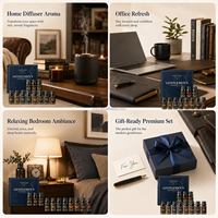 Diffuseur d'ambiance intérieur en cèdre et bois de santal, parfum d'intérieur, ensemble d'huiles essentielles d'aromathérapie pour hommes, vente en gros d'usine