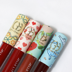 Emballage de <span class=keywords><strong>tube</strong></span> de gloss à lèvres personnalisé avec logo d'artiste, capuchon rond en papier unique, contenants pour gloss à lèvres, tubes à rouge à lèvres cosmétiques vides - Product Image 5