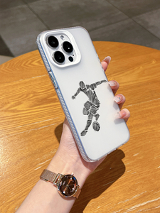 <span class=keywords><strong>Coque</strong></span> de protection antichoc <span class=keywords><strong>transparente</strong></span> pour iPhone <span class=keywords><strong>avec</strong></span> motif de joueur de football en train de frapper, compatible <span class=keywords><strong>avec</strong></span> les modèles 17/16/15/14/13 ProMax - Product Image 4