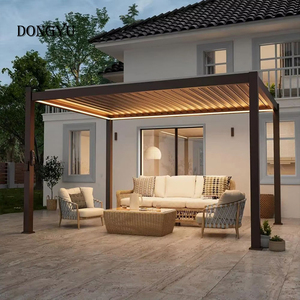 Kits de pergola bioclimatique motorisée en aluminium Dongyu pour l'extérieur, <span class=keywords><strong>6x3</strong></span>, imperméables, revêtement poudré, <span class=keywords><strong>prix</strong></span> <span class=keywords><strong>d</strong></span>'usine - Product Image 5