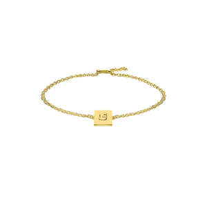 Bracciale in Acciaio Inossidabile con Charm a Forma di Lettera G 12x14cm, Gioielli alla Moda - Product Image 1