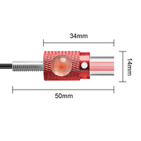 KaiDengZhe Guangzhou - Éclairage de plaque d'immatriculation LED COB en aluminium rouge 10W 12V 1200LM de haute qualité, durée de vie de 50000 heures