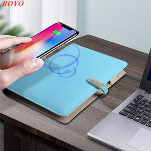 2021 جديد وصول خط اليد التطبيق دفتر الشحن اللاسلكي قوة البنك دفتر مع قفل رقمي 8000mah شاحن لاسلكي - Product Image 3