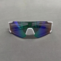 Lunettes de soleil sportives pour adultes, sans monture, en PC, personnalisées, irisées, UV400, coupe-vent, pour le cyclisme, la course à pied, l'alpinisme, le ski, la randonnée