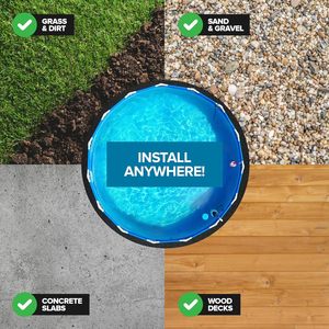 Có thể gập lại hồ bơi lót Pad Mat cho trên mặt đất hồ bơi dưới hồ bơi Padding và thủng bảo vệ, kéo dài lót cuộc sống - Product Image 6
