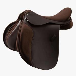 Selle d'équitation anglaise haut de gamme en cuir synthétique personnalisé, construction confortable, conçue pour la course et l'équitation quotidienne, en provenance d'Inde - Product Image 4