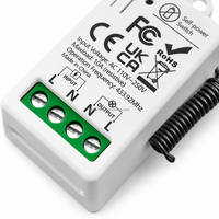 433MHz Self-Powered Wireless Light Switch Receiver Kit No Battery Wall Push Button IP44 Waterproof Remote Smart Home Lamp Gate