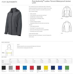 INK STITCH L333 Chaquetas para exteriores con bordado personalizado para mujer Todo en uno impermeable con textos de logotipo agregables - Product Image 2