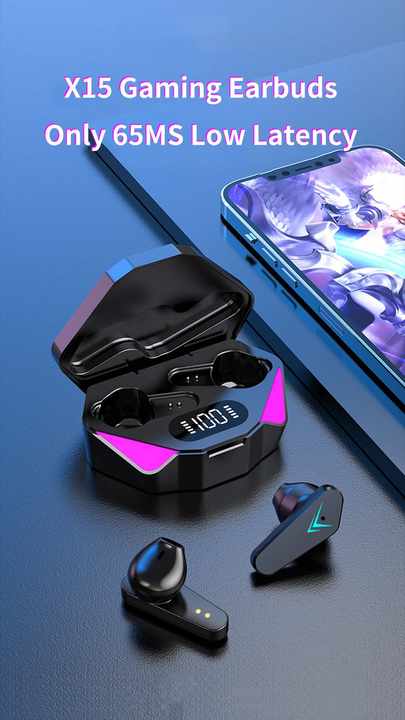 X15 Earbuds - True Wireless Gaming Headphones with Noise Cancelling