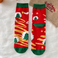 Herbst und Winter niedlichen Cartoon Design Weihnachts socken für Männer und Frauen Neujahrs geschenks trümpfe Werbe party zubehör