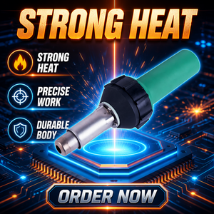 Nueva <span class=keywords><strong>Pistola</strong></span> <span class=keywords><strong>de</strong></span> Soldadura <span class=keywords><strong>de</strong></span> Aire Caliente Portátil Honghao 1600W, Kits <span class=keywords><strong>de</strong></span> Soldadura <span class=keywords><strong>de</strong></span> Plástico PP Compatibles con 20-40mm, 220V/120V 50/60Hz, Parámetros Manuales - Product Image 1