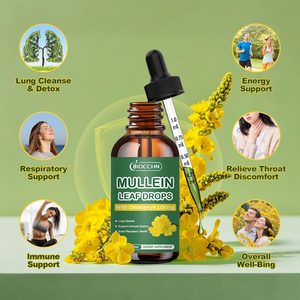 <span class=keywords><strong>Gotas</strong></span> Líquidas Veganas <span class=keywords><strong>de</strong></span> Verbasco para Limpieza Pulmonar y Desintoxicación con Soporte Respiratorio, Contienen Extracto <span class=keywords><strong>de</strong></span> Hoja <span class=keywords><strong>de</strong></span> Verbasco y Clorofila - Product Image 4