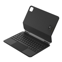 Étui Clavier Portable Mince RVB Rétroéclairé Multi-Touch avec Support Magnétique pour iPad A16, Housse Sans Fil Bluetooth 5.2 OEM