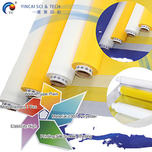 Lụa Màn hình <span class=keywords><strong>nylon</strong></span> lưới cho màn hình in ấn trắng lưới 127cm chiều rộng <span class=keywords><strong>120t</strong></span> 50 mét - Product Image 6