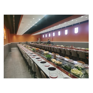 <span class=keywords><strong>สายพาน</strong></span>ลำเลียงซูชิสแตนเลสแบบหมุนรุ่นใหม่สำหรับร้านอาหาร ใช้ในบ้าน และขายปลีก พร้อมปรับความเร็วได้ ขนาดสั่งทำได้ - Product Image 6