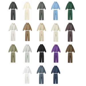 Custom High Quality Heavy Weight Sweatpants and Hoodie Set Unisex Men Sweatsuit Two Pieces <strong>Tracksuits</strong> - Product Image 2