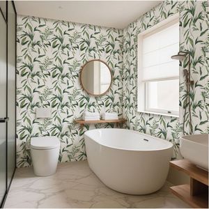 Creation of Time and Space Peel & Stick Wallpaper Botanical Pattern Moisture Proof Self Adhesive Wall Stickers for Bedroom - Product Image 1