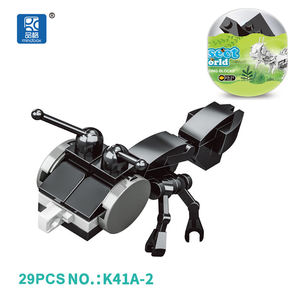 Nuevo K41A 6 en 1, Bloques <span class=keywords><strong>de</strong></span> Construcción <span class=keywords><strong>de</strong></span> Plástico, Serie <span class=keywords><strong>de</strong></span> Insectos y Vehículos, Juguetes para Niños, Mini Caja, Escala 1:36 - Product Image 5