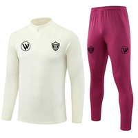 Trajes Deportivos de Fútbol para Hombre, Manga Larga, 100% Poliéster, Transpirables, de Secado Rápido, Alta Calidad, al por Mayor