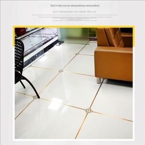 Autocollants décoratifs auto-adhésifs pour carreaux muraux et de sol, pour joints esthétiques, étanches et dorés, pour carreaux en céramique - Product Image 5
