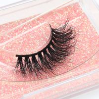 Faux cils œil de chat mi-vison mi-œil de chat, 18 styles, vente en gros, OEM, logo personnalisé, emballage boîte pailletée, cils naturels, volumineux et légers