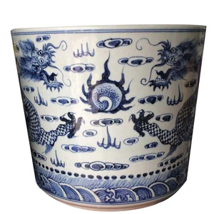 <span class=keywords><strong>Bougeoir</strong></span> rond en porcelaine bleue et blanche antique de Jingdezhen, décorations chinoises pour la maison, céramiques, vases - Product Image 3