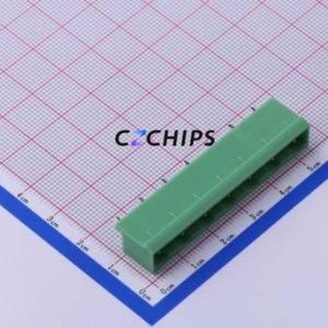 KF2EDGVC-7.62-7P Plug-in Terminal Block Through hole,P=7.62mm Connector Board-to-Board / Socket - Closed 1x7P 7.62mm Green - Product Image 1