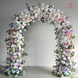 MTY-Bulk Soporte de Arco de Boda de Flores de Seda Artificial Ecológico de 7-8 pies de Altura para Banquetes de Hotel y Ceremonias de Boda - Product Image 5