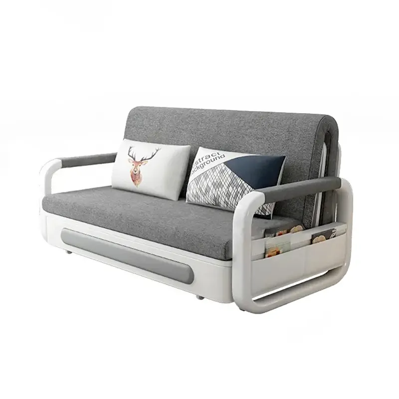 Precio barato Simple moderno sala de estar precios bajos plegable sofá cama con almacenamiento
