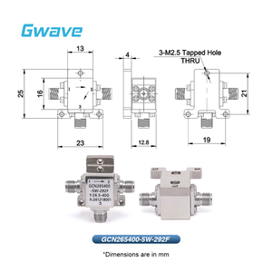РЧ-циркулятор с изоляцией 13,8 дБ 5 Вт и гнездом 2,92 мм от 26,5 ГГц до 40 ГГц - Product Image 3