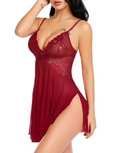 Sfy2679 Odm Hoge Kwaliteit Dames Bretels Doorzichtige Transparante Pyjama <span class=keywords><strong>Xxxl</strong></span> 3xl Maten Sexy Borduurwerk Strass Ondergoed - Product Image 4