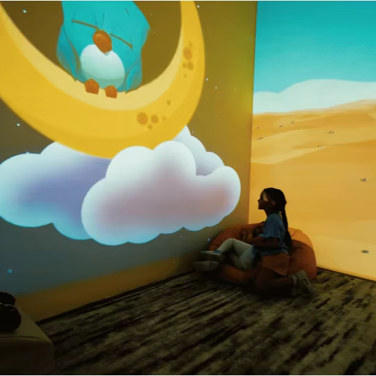 Immersive AR Holographic 3D Interactive Floor/Wall Projection Screen Interactive Projection System for Exhibition