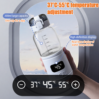 Nouvellement lancé prend en charge 37 ° C-55 ° C réglage à un degré 2600mah * 4 capacité de la batterie chauffe-lait portable sans fil pour bébé