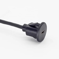 Cable de Extensión USB 3.1 2.0 3.0 USB-C a Tipo C Hembra, para Montaje en Panel, Escritorio