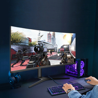 34" Ultrawide Professional Lcd Gaming Pc Monitor HDR400 IPS 21:9 3440x1440 99% SRGB 1ms Frameless Flat Led Computer Screen