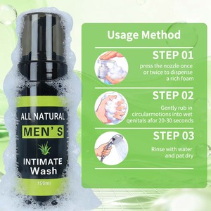 Detergente Intimo Naturale e Biologico per <span class=keywords><strong>Uomo</strong></span>, pH Bilanciato, 100% Ingredienti Erboristici Puri, Schiuma Rinfrescante per la Cura Quotidiana - Product Image 6