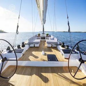 MUMU Hight Chất Lượng Thuyền Gỗ Rắn Tếch Bên Ngoài Trang Trí Tường <span class=keywords><strong>Siding</strong></span> Panels Sàn Sàn - Product Image 1