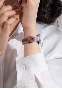 Forwelleny nouveauté bracelet en silicone transparent mat pour bracelets de montre <span class=keywords><strong>Huawei</strong></span> <span class=keywords><strong>Band</strong></span> <span class=keywords><strong>7</strong></span> 8/9/10 Series - Product Image 5