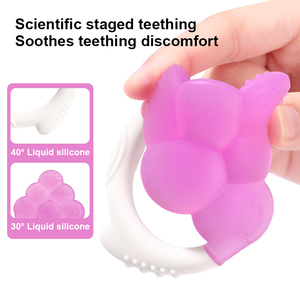 Mordedor de Silicona con Forma de Fruta Personalizado, Juguetes de Dentición de Silicona Libres de BPA para Bebés - Product Image 4