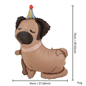 Balon dekorasi pesta balon hias Foil anjing hewan kartun lucu bentuk kustom pabrik - Product Image 5