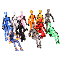 POWER Robots humanoïdes à articulations mobiles, impression 3D, DIY, poupées porte-bonheur pour enfants, jouet anti-stress, rotation entièrement articulée et réglable