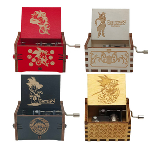 Caja Musical de Madera Grabada a Mano con Diseño de Anime DBZ Dragon Goku de Estilo Vintage de 6.4 cm, 24 Diseños, como Regalo Promocional - Product Image 1