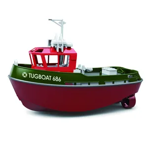Remote Control Tugboat 1:72 Electric Boat Water Toy Charging Battery Operated Simulation RC Cargo Ship Model Toy