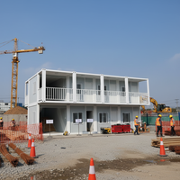 Maison préfabriquée mobile pour dortoir de travailleurs, bâtiment de bureau modulaire préfabriqué, maison conteneur mobile, logement temporaire