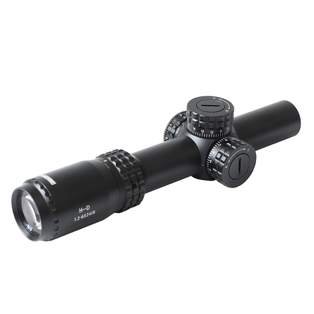 1.2-6x24 SFP LPVO Optical Scope 30mm Tube Pull Lock Zoom Illuminated Reticle Fast Focus Waterproof
